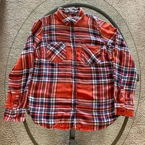 Merona long sleeve plaid shirt